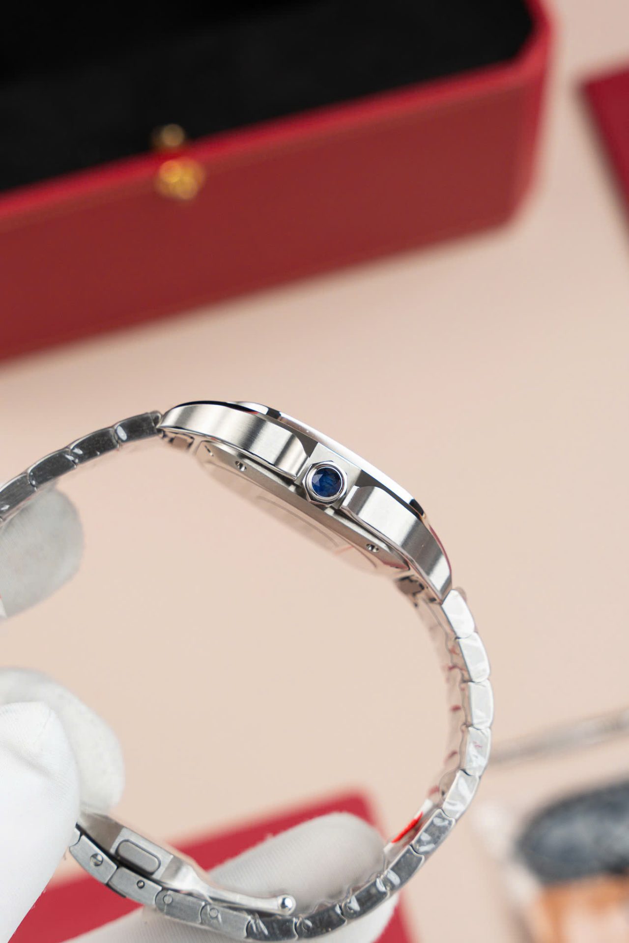 Cartier Santos WSA0065 Replica Watch Women Dial Brown BV Factory 35mm - Top club