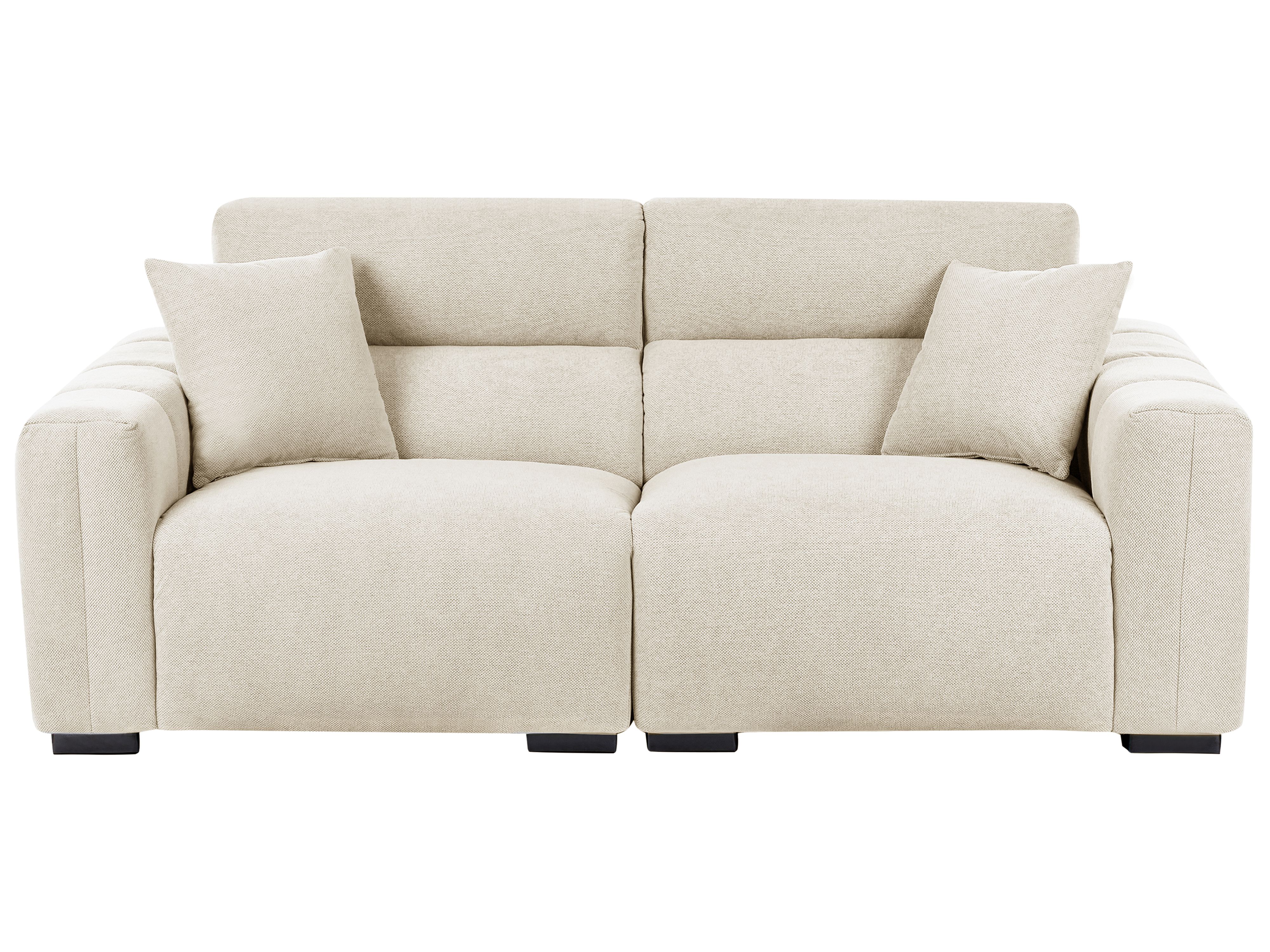 Sofa 3 Seater FAUSKAN Fabric Light Beige