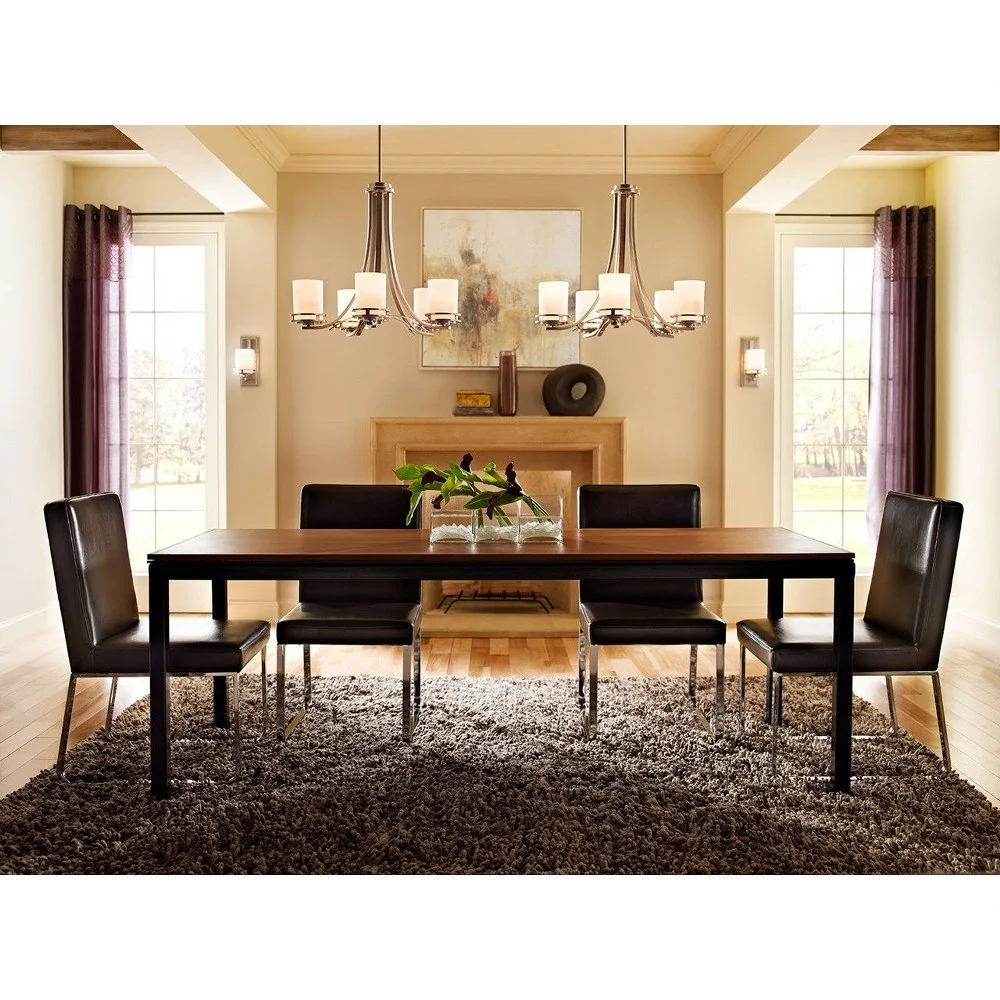 1672NI-Kichler Lighting-Hendrik - 5 light Chandelier - with Soft Contemporary inspirations - 21.5 inches tall by 24.5 inches wide-Brushed Nickel