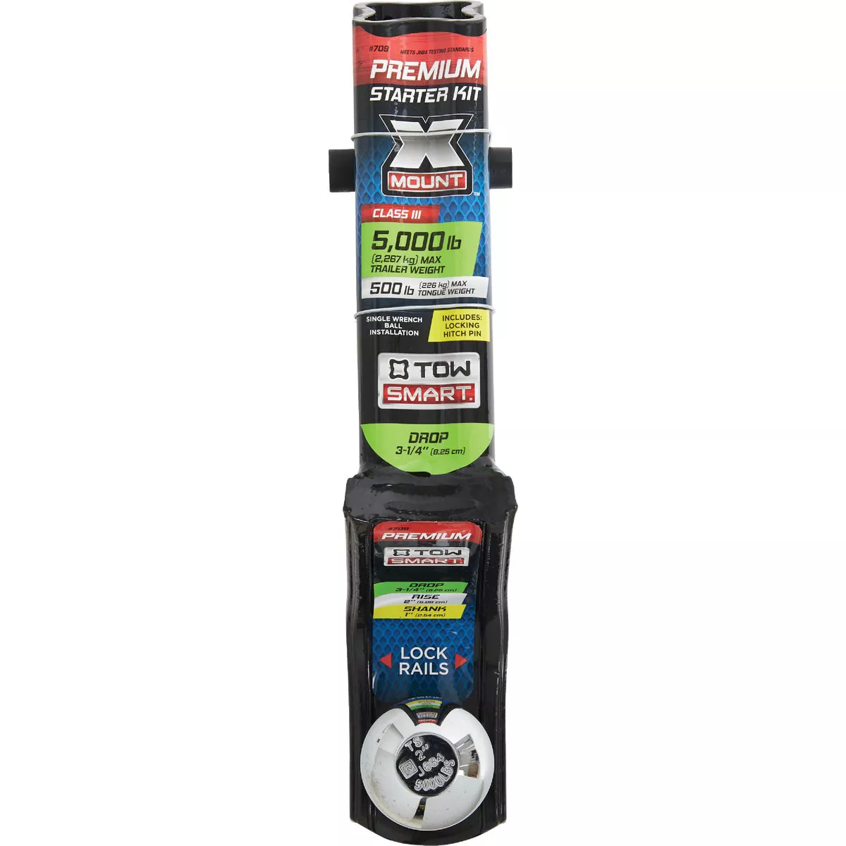 TowSmart X-Mount Class III Security Starter Kit with 3-1/4 In. Drop, 5000 Lb. Capacity