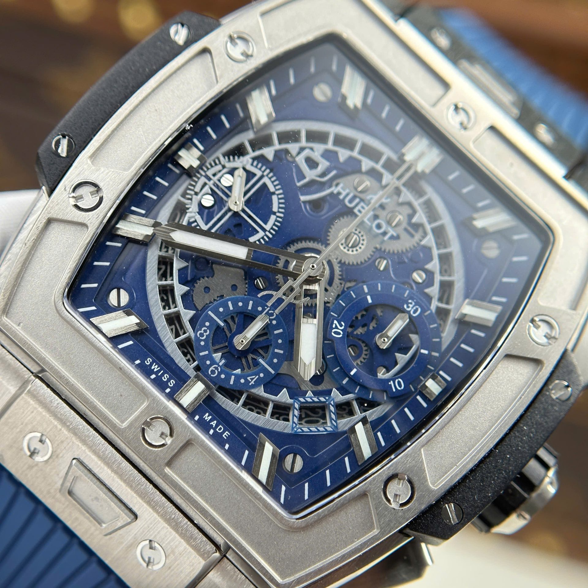 Hublot Spirit Of Big Bang Titanium Replica Watch Dial Blue BBF Factory 42mm - Top club