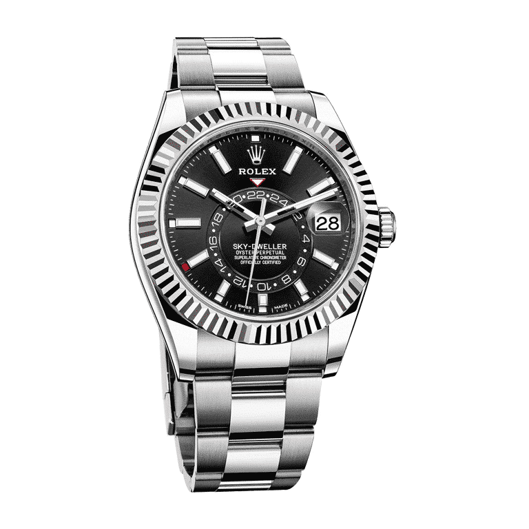 Rolex Sky-Dweller 326934 Black Dial Oyster Replica - Elite Watch Atelier