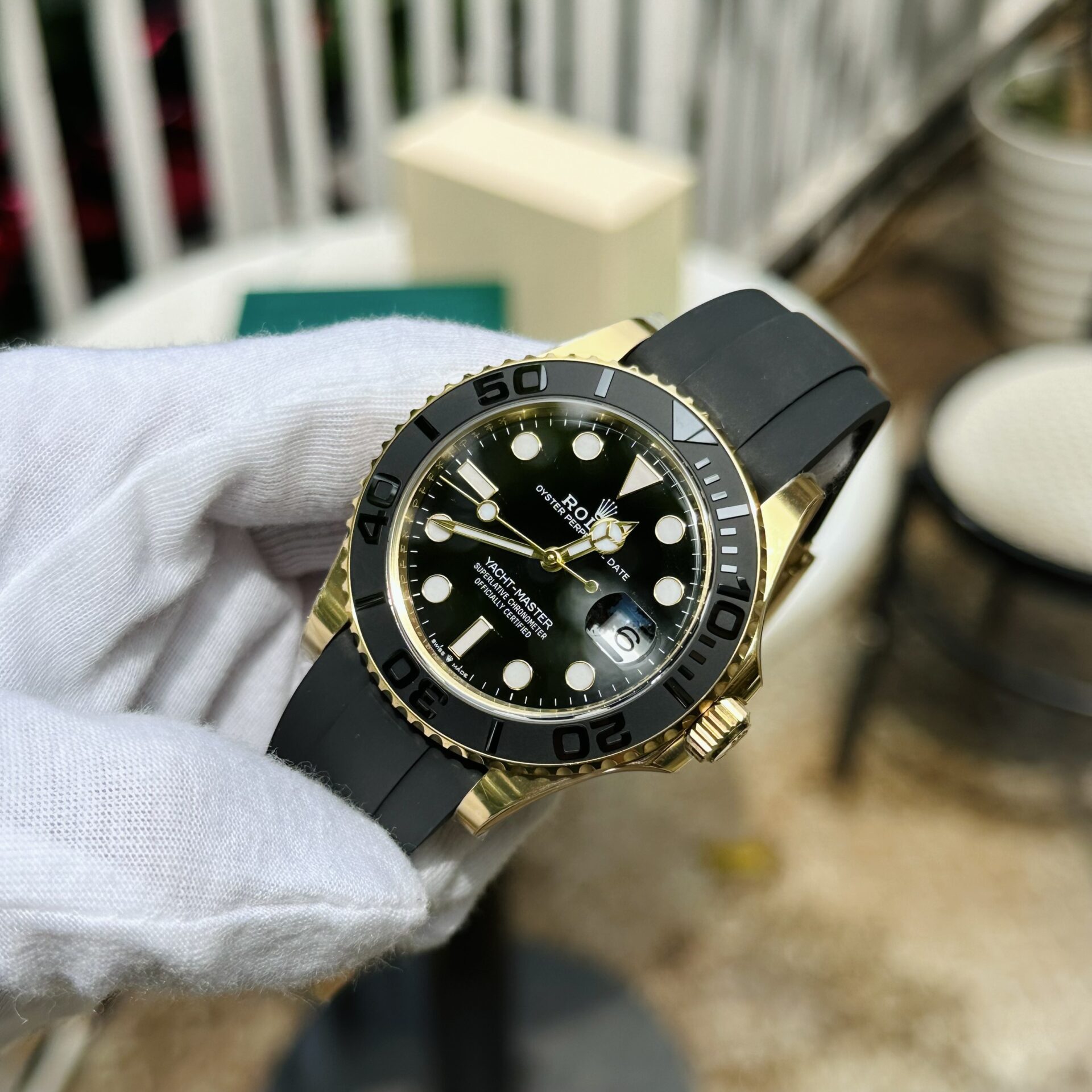 Rolex Replica 1:1 Watch Yacht-Master 226658 Rubber Strap Clean Factory 42mm - Elite Watch Atelier