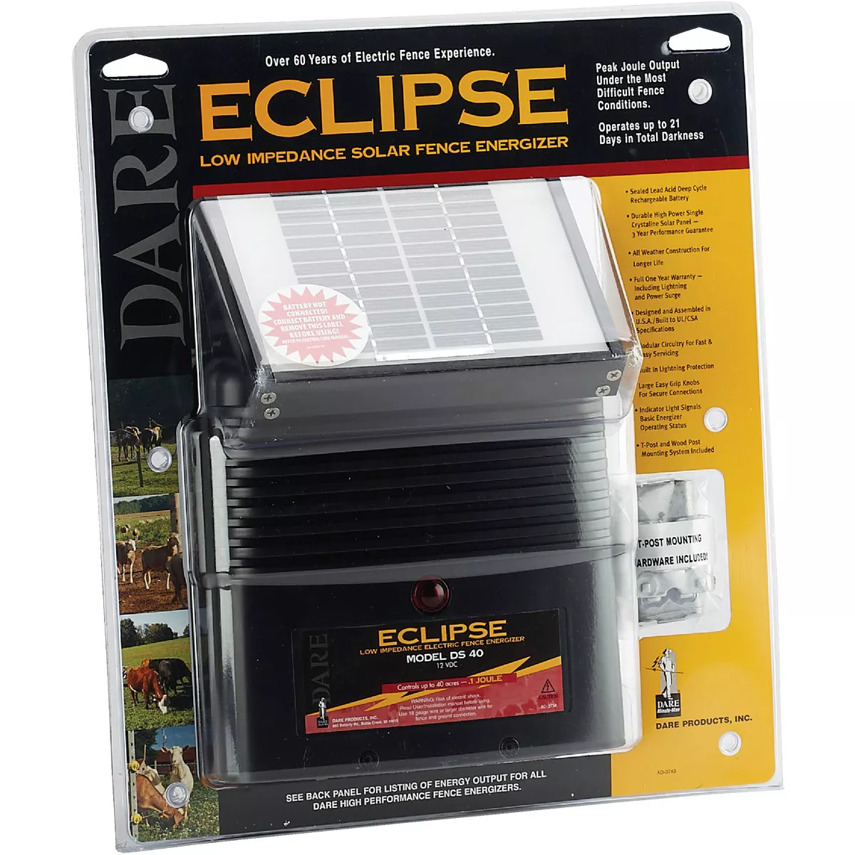 Dare Eclipse 40-Acre Electric Fence Charger