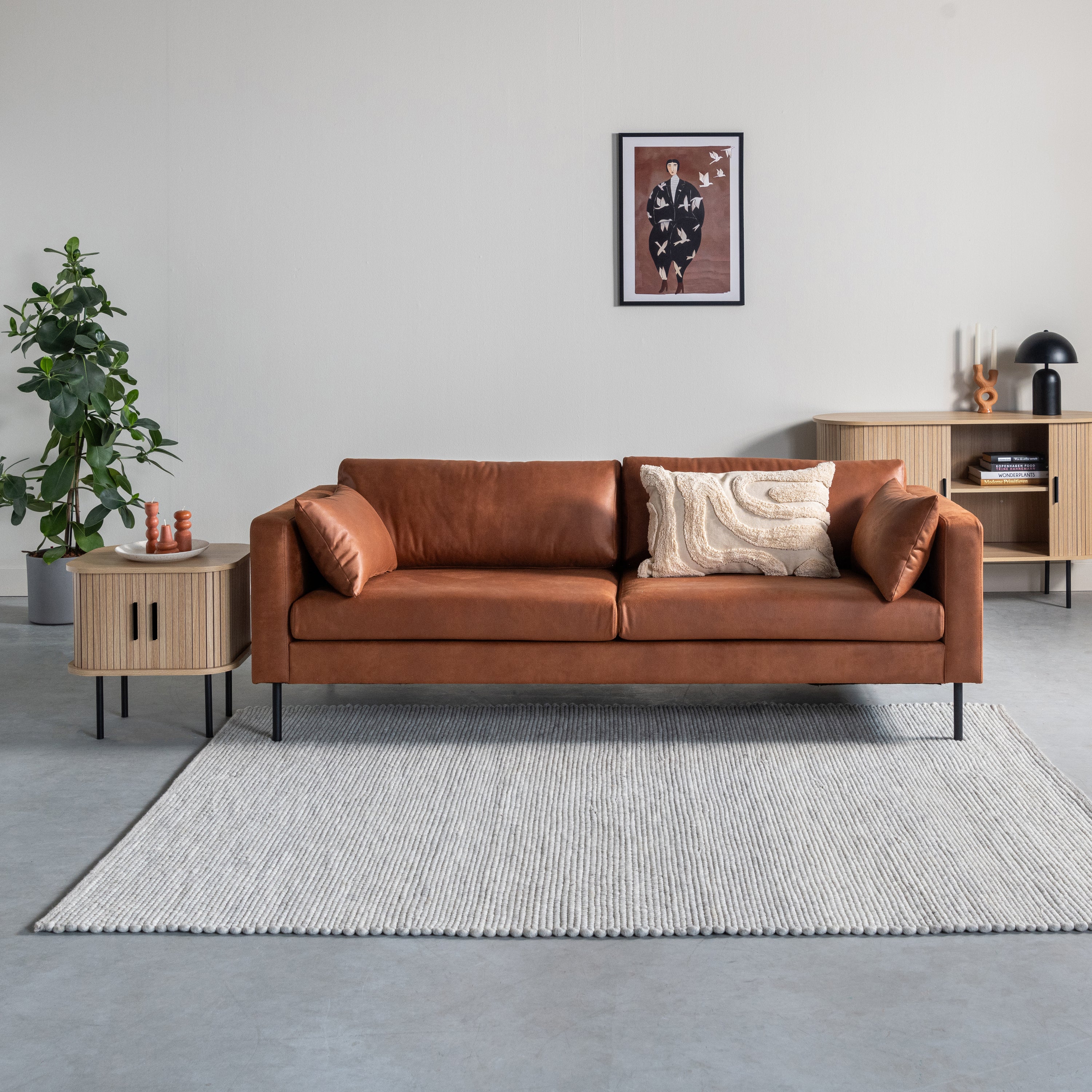 Blokker Dots Wollen Vloerkleed 200 x 300 cm - Lichtgrijs