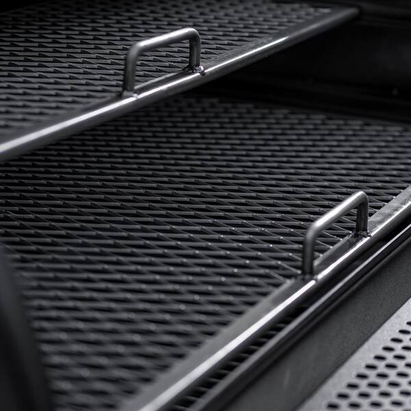 Grand Champ Charcoal Grill and Offset Smoker in Black - Image 9
