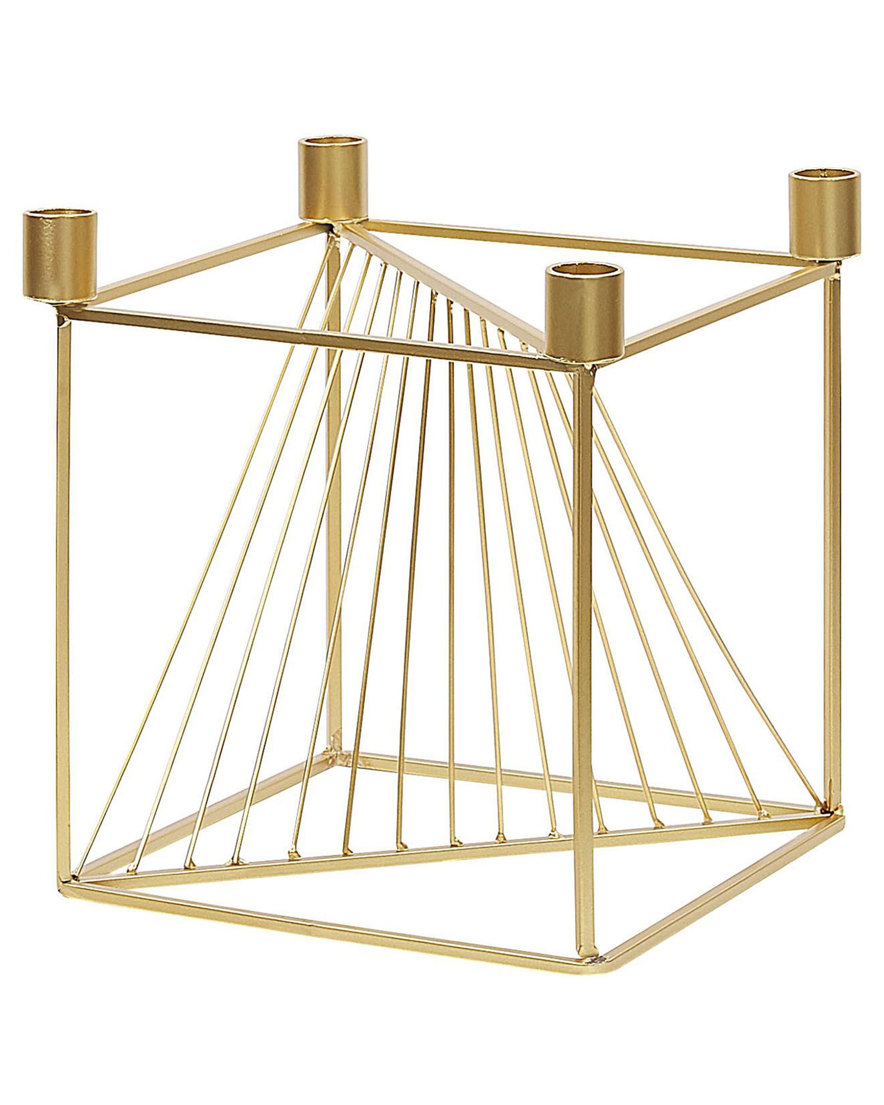 Candle Holder MINDORO Metal 23 cm Gold