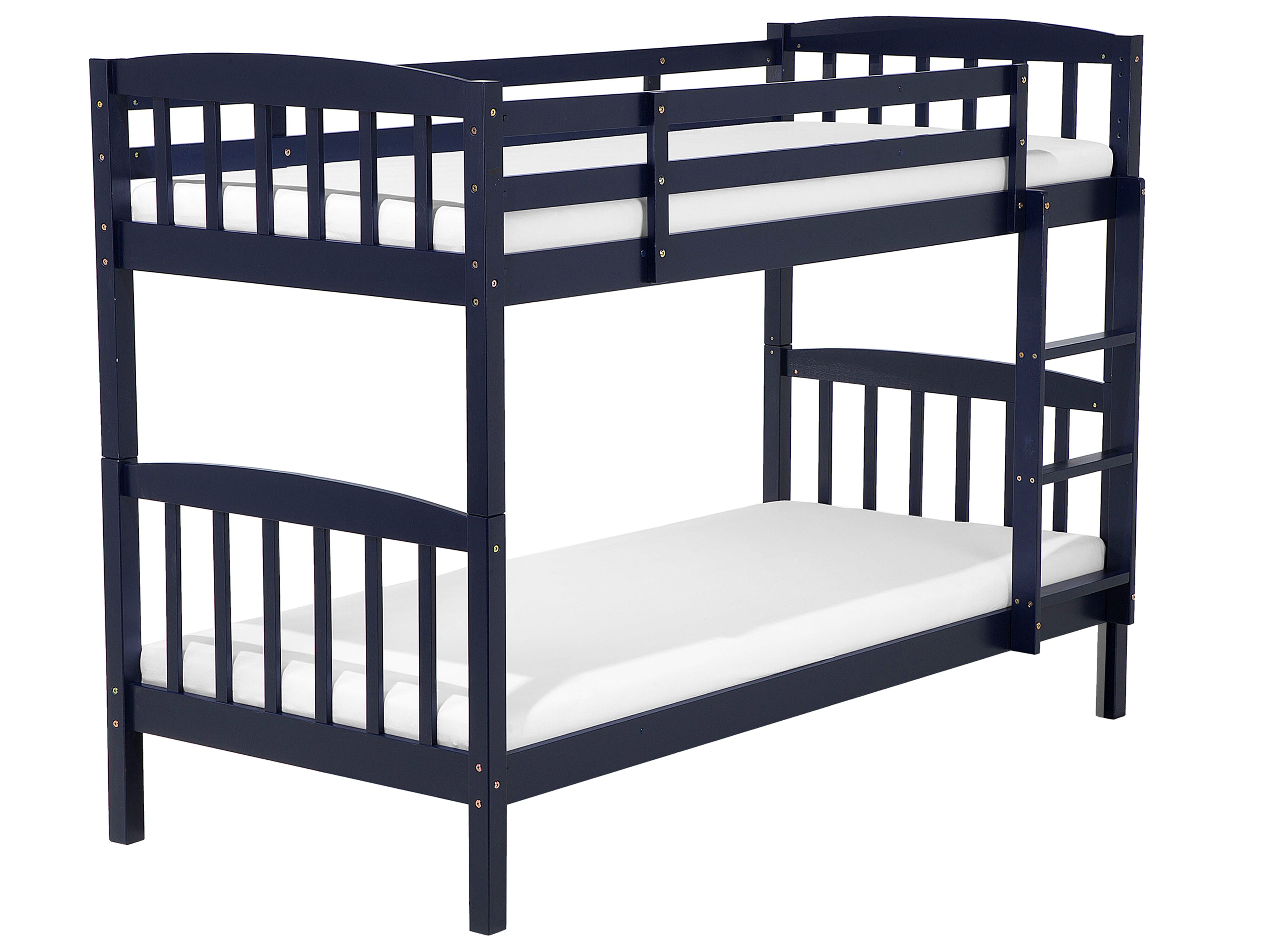 Bunk Bed Pine Wood REVIN 90 x 200 cm (EU Single) Navy Blue