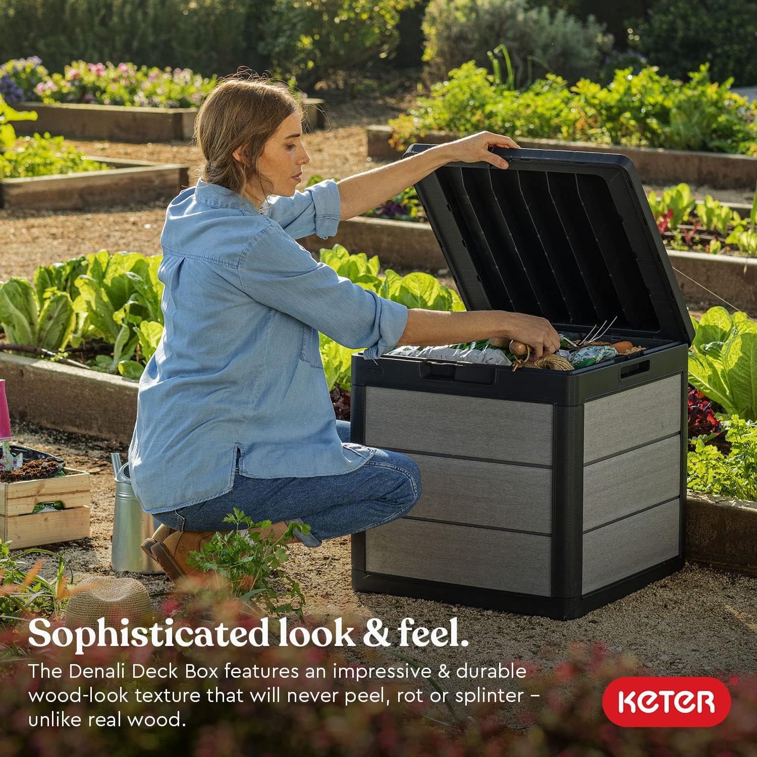 200 Gallon Resin Deck Box, 59.7 in L x 28.5 in W x 35.4 in H - Image 13 200 Gallon Resin Deck Box, 59.7 in L x 28.5 in W x 35.4 in H - Image 13