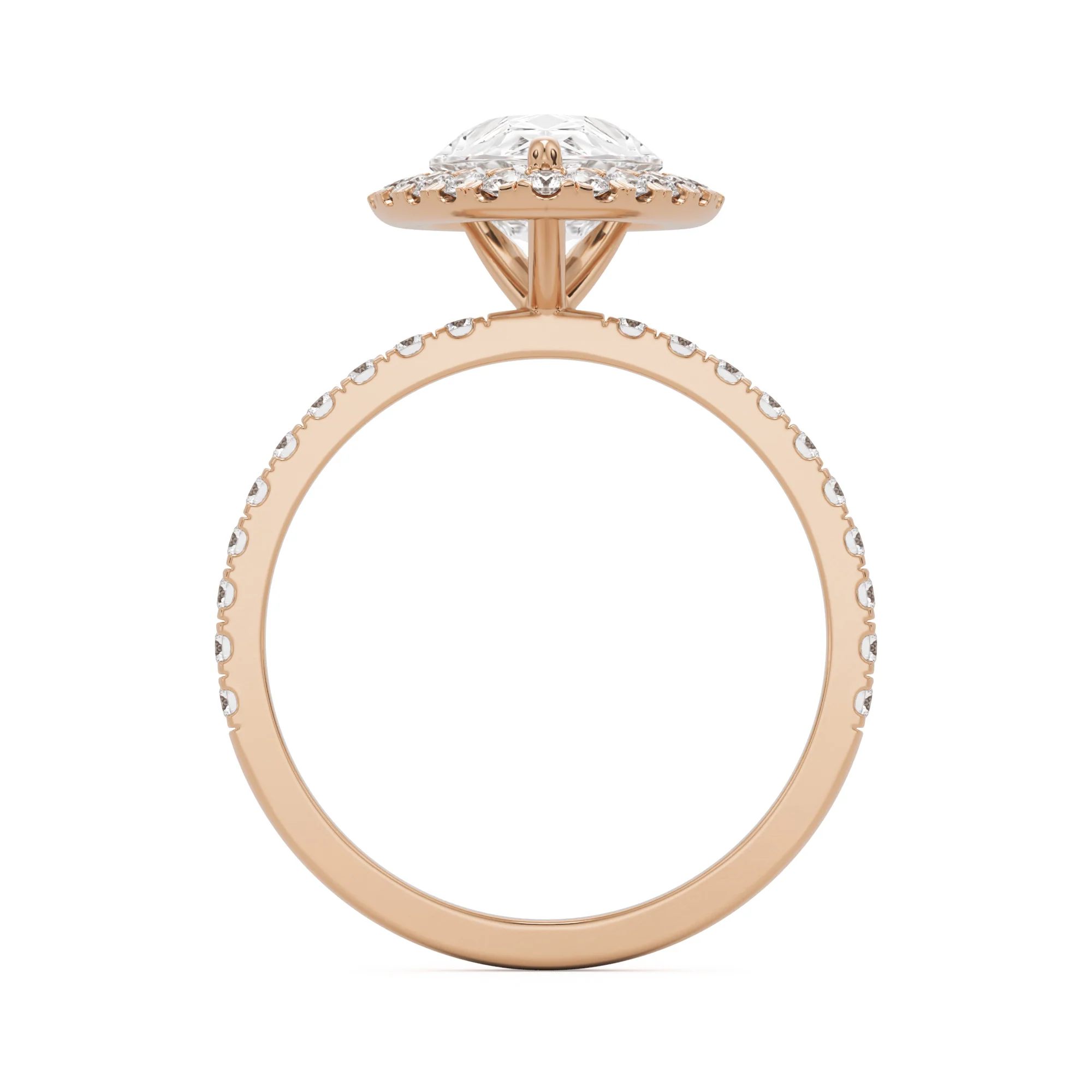 The Pear Halo Pavé