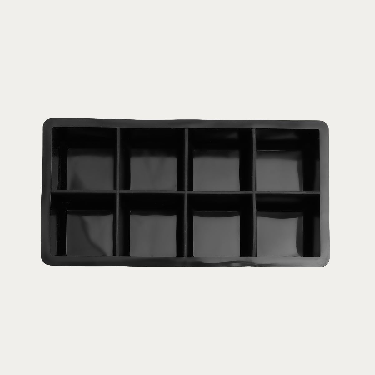 Foremka ALCOLE na kostki lodu kwadratowe czarna 22x11 cm