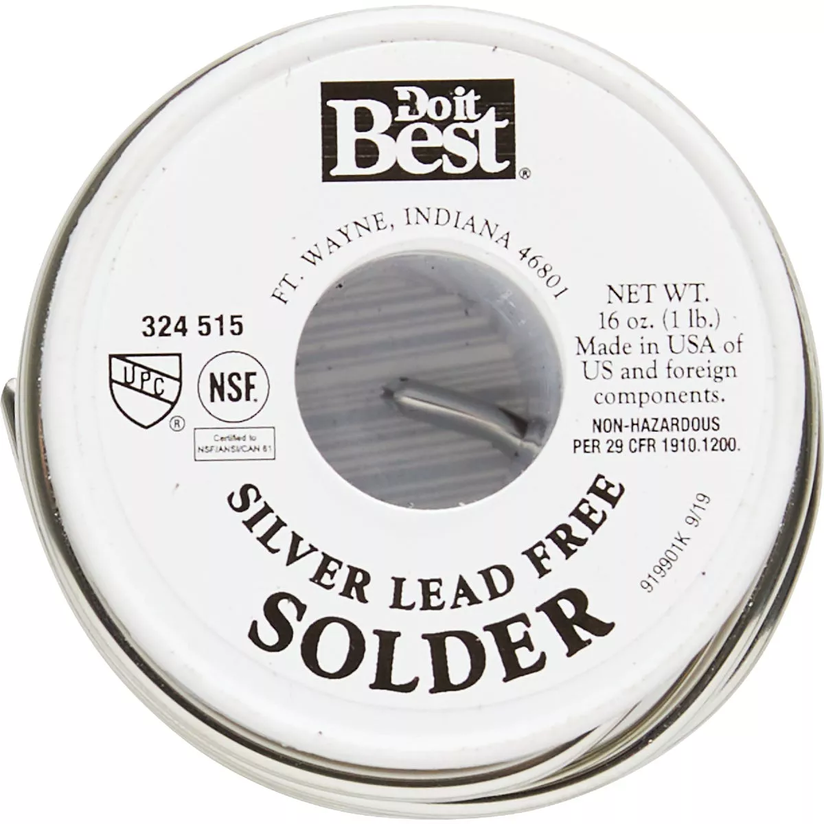 Do it Best 1 lb Solid 96% Tin, 4% Silver Solder