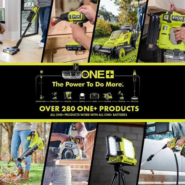 ONE+ 18V Lithium-Ion 4.0 Ah Compact Battery (2-Pack) and Charger Kit with FREE Cordless ONE+ Reciprocating Saw - Image 11