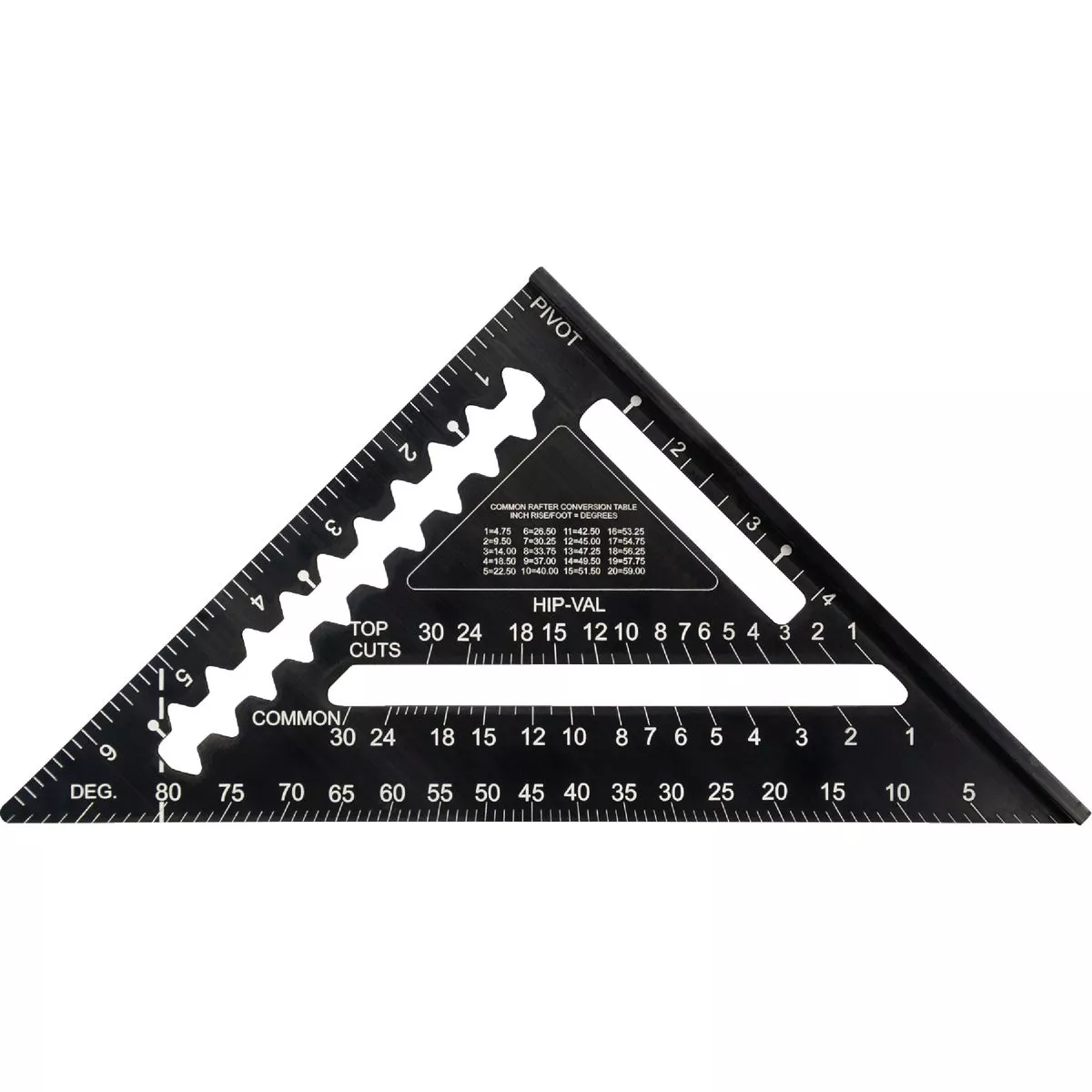 Johnson Level Johnny Square 7 In. Aluminum Professional Easy-Read Rafter Square
