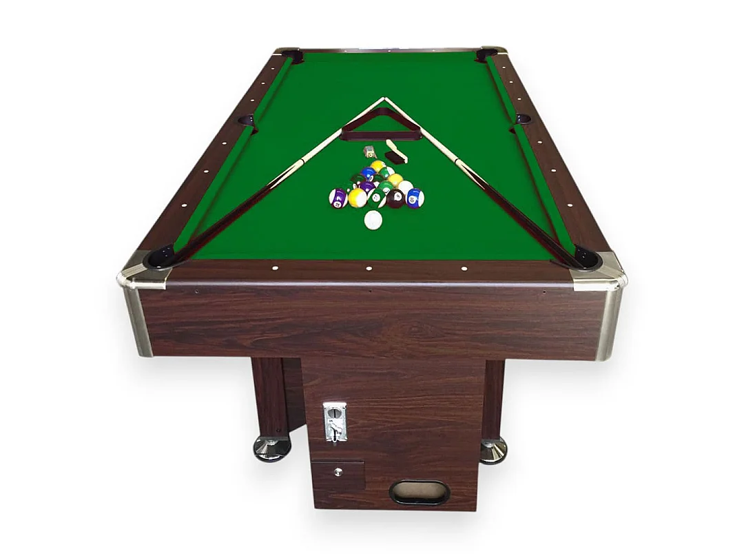 Table de billard professionnelle 8 pieds avec monnayeur manuel – Atlas