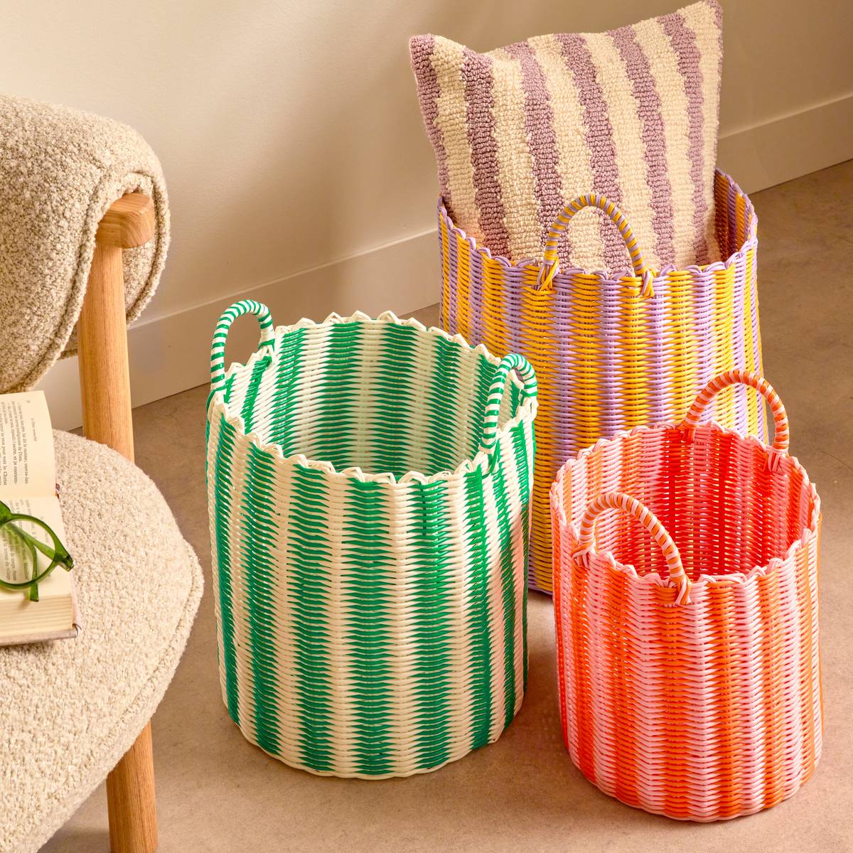 Storage Basket "Pool" Multicolor, 35x35 cm