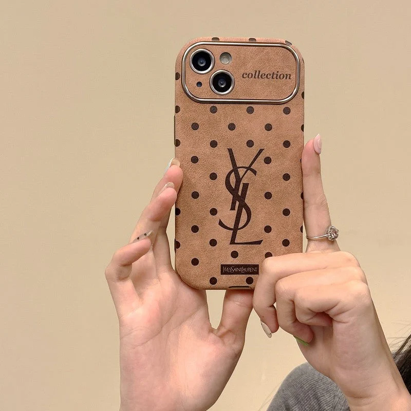 Saint Brown Leather iPhone Case - Wholesale & Influencer