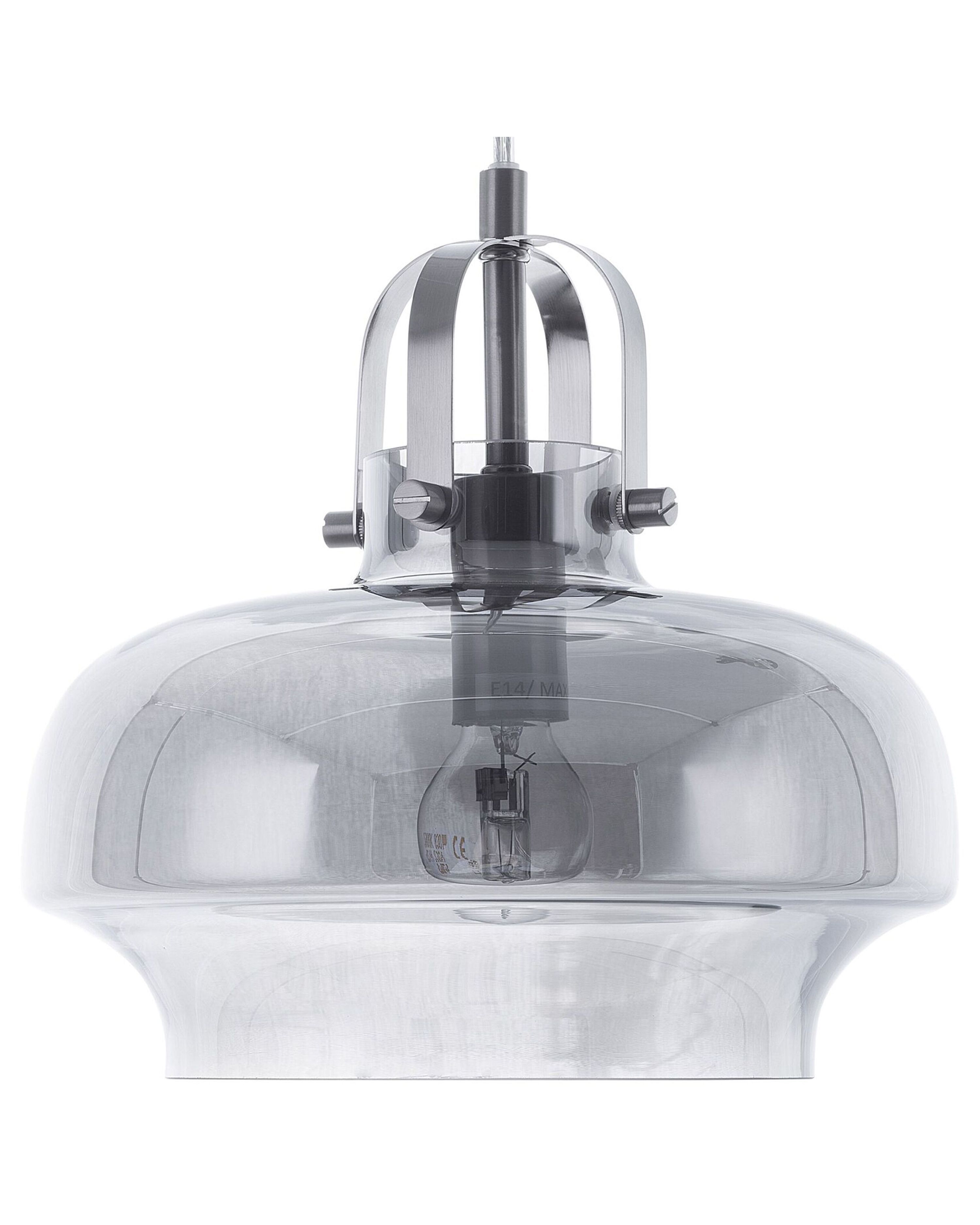 Pendant Lamp WILTZ Glass Light Grey