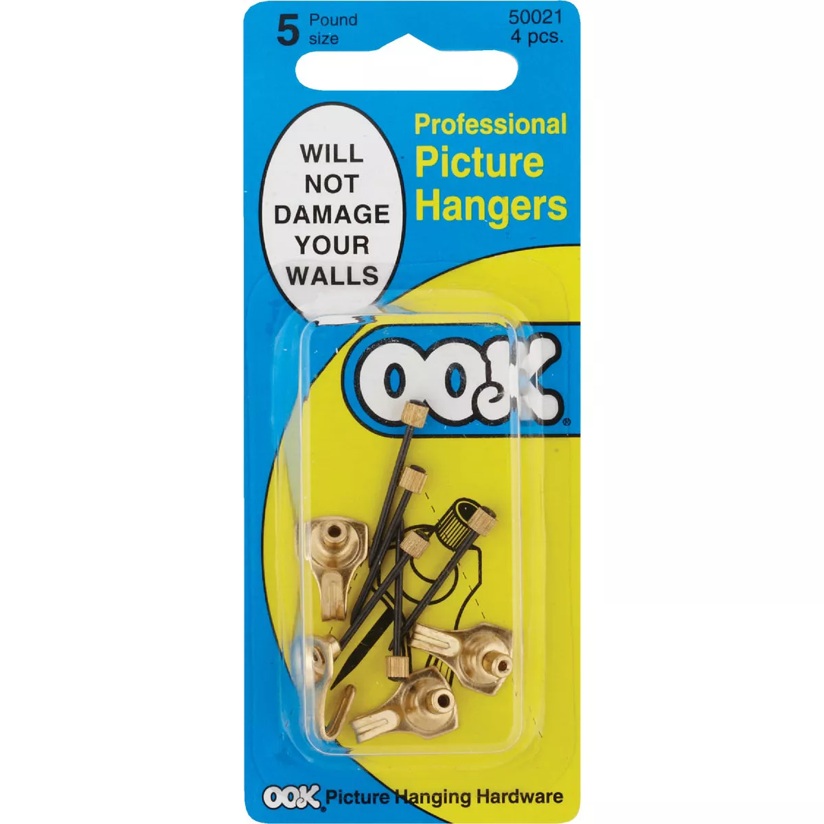 Hillman OOK 5 Lb. Capacity Picture Hangers (4-Pack)
