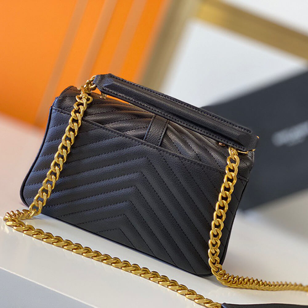 YSL Saint Laurent College Quilted-leather Satchel Bag1:1High-quality replica