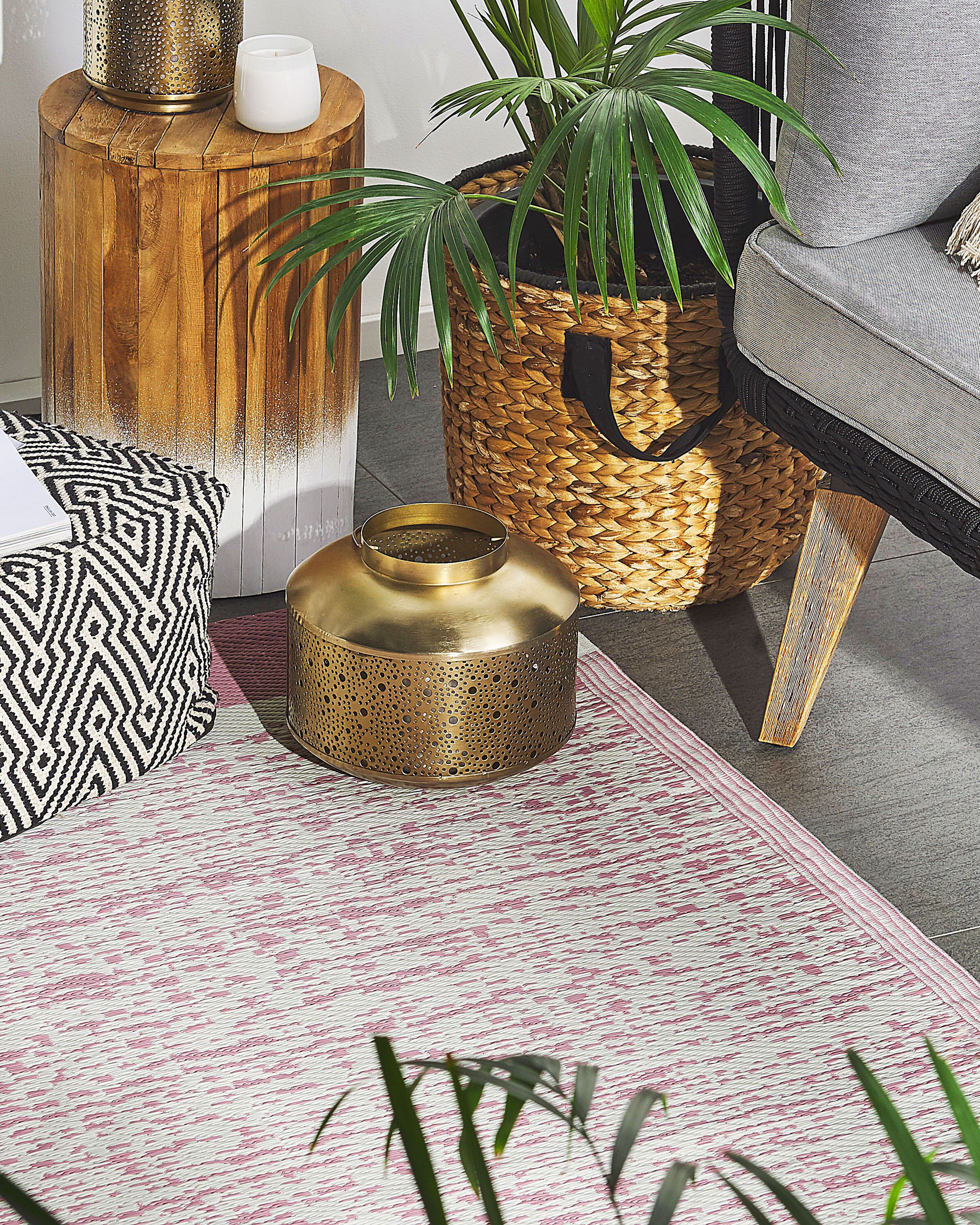 Outdoor Rug BALLARI Pink 120 x 180 cm