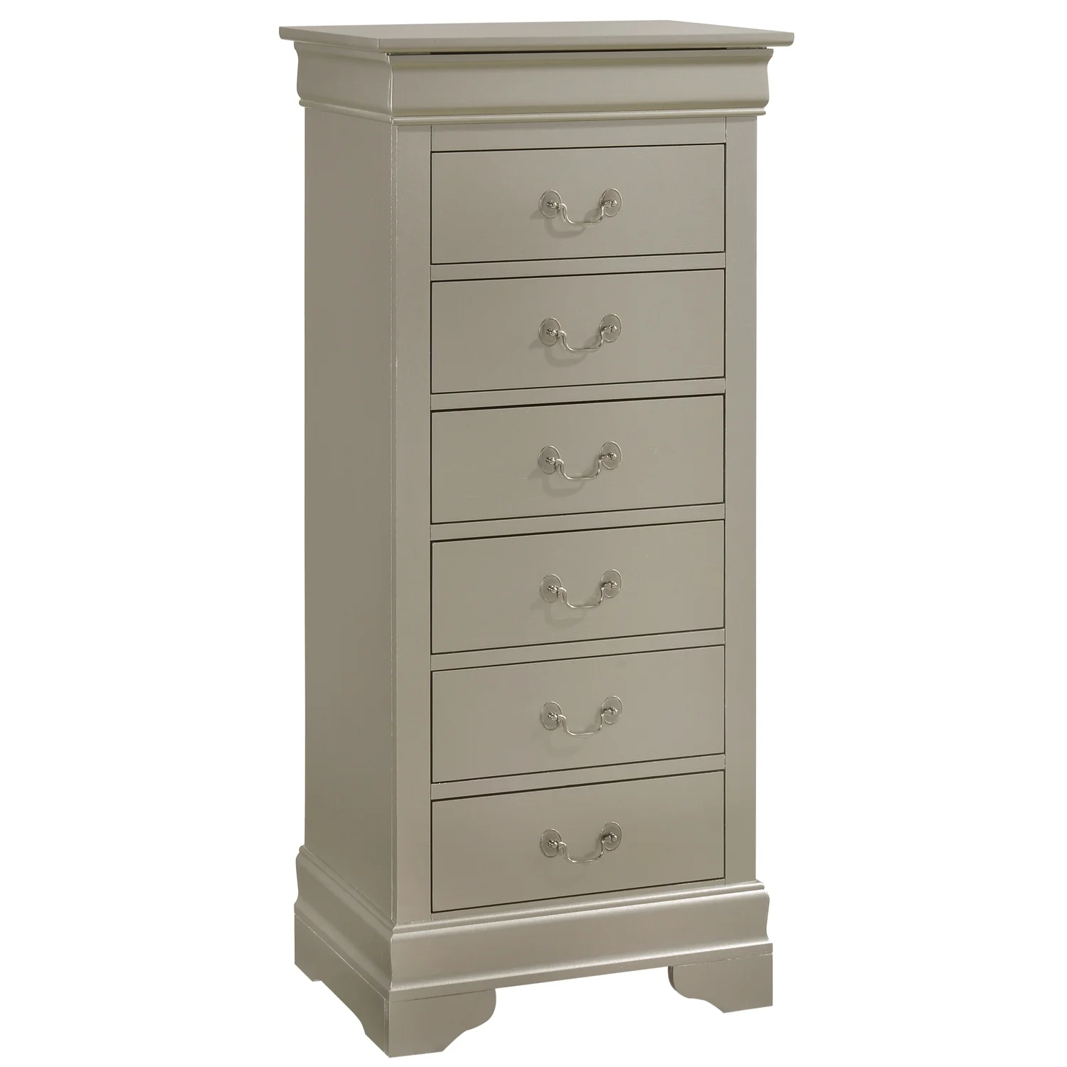 Glory Furniture Louis Phillipe 7 Drawer Lingerie Chest in Cherry - Image 30