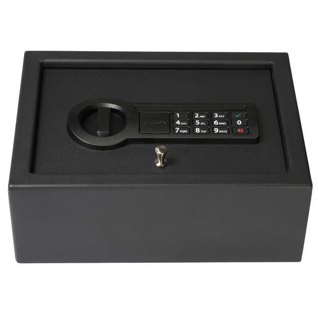 Stack-On Small Drawer Safe with Electronic Lock �C Compact Personal Safe for Desk or Nightstand with Backup Key and Steel Security Construction