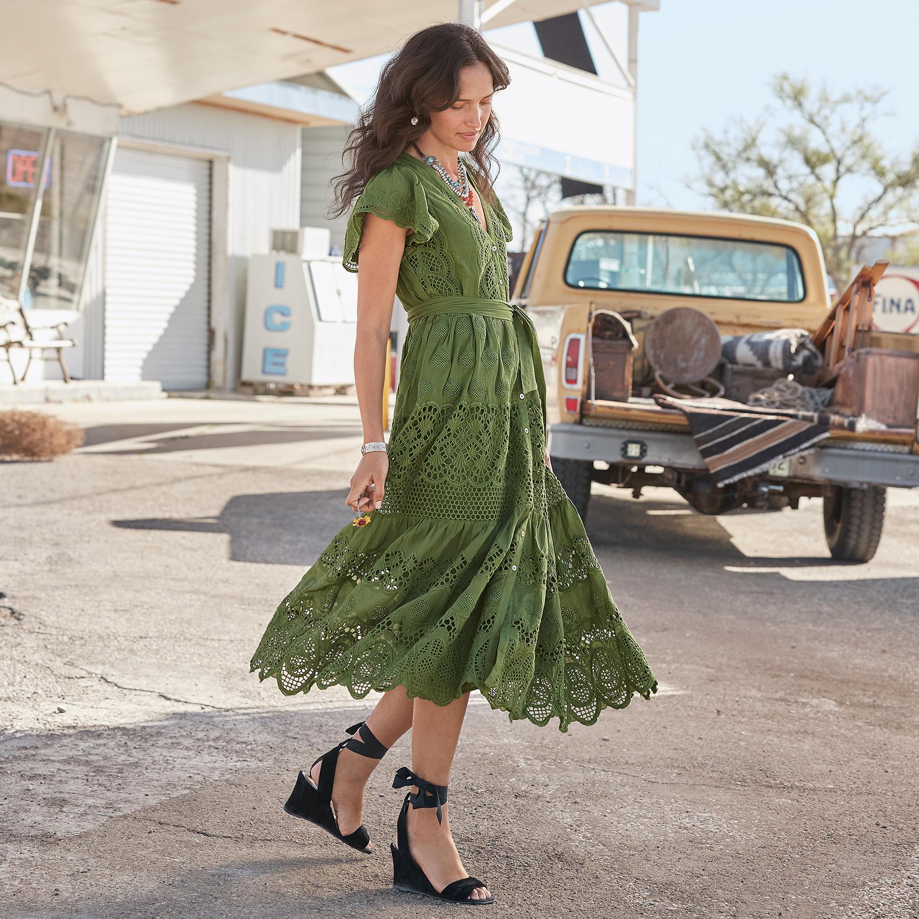 Talara Eyelet Dress - Sundance Clothing