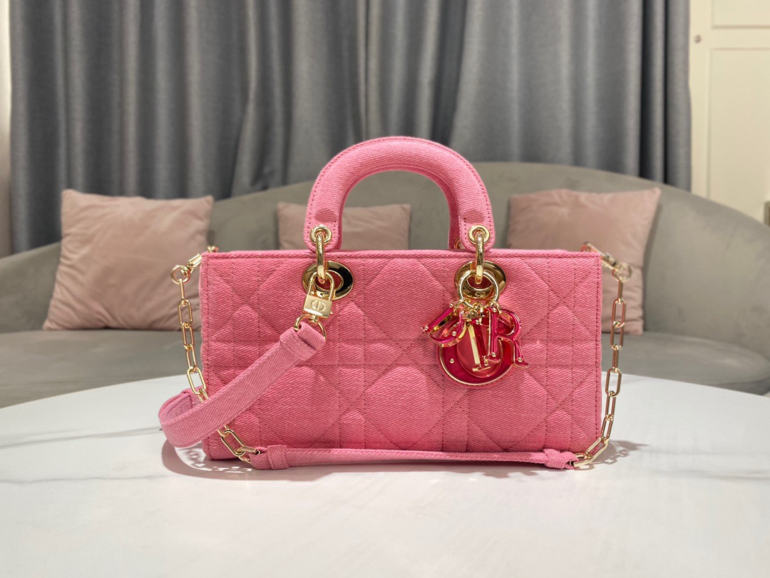 Christian Dior Lady D-Joy Bag Pink, For Women Women’s Handbags 26cm/10in CD M0540WTJA_M9291:1High-quality replica
