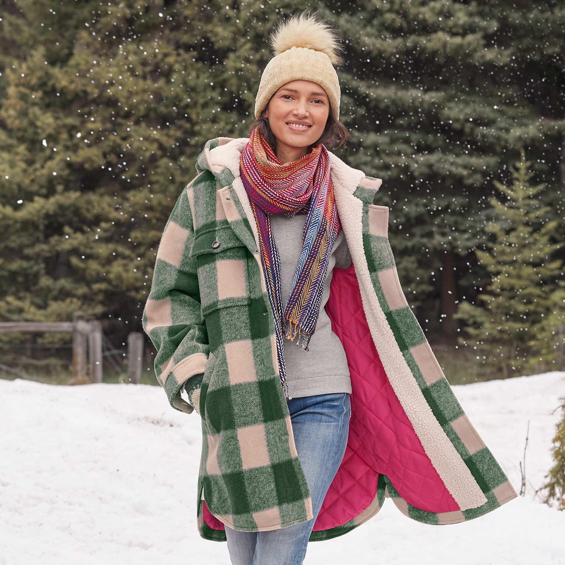 Fireside Plaid Jacket, Petite - Sundance Clothing