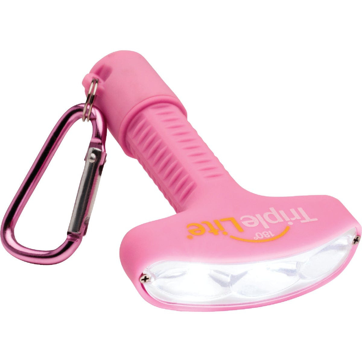 TripleLite 50 Lm. Pink 180 Deg Mini LED Flashlight with Carabiner