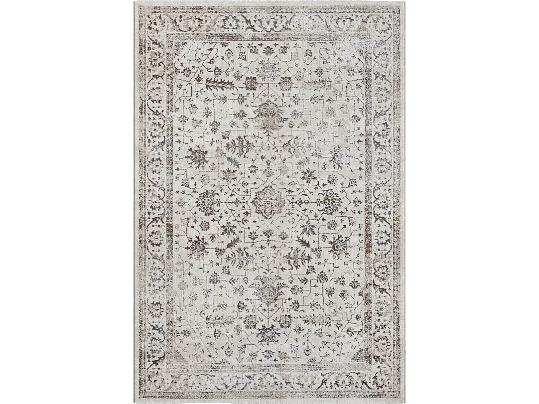 Tapis Mila brillant, classique vintage, Crème, 160 x 230 cm