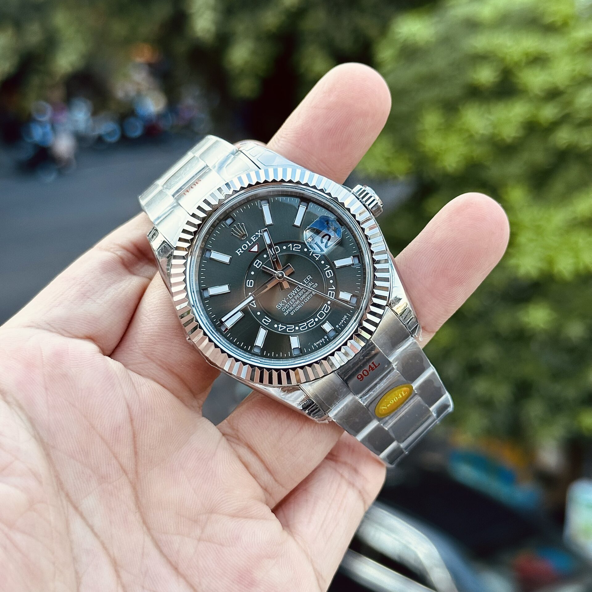 Rolex Replica 1:1 Watch Sky-Dweller 336934 Green Dial Noob Factory 42mm - Top club