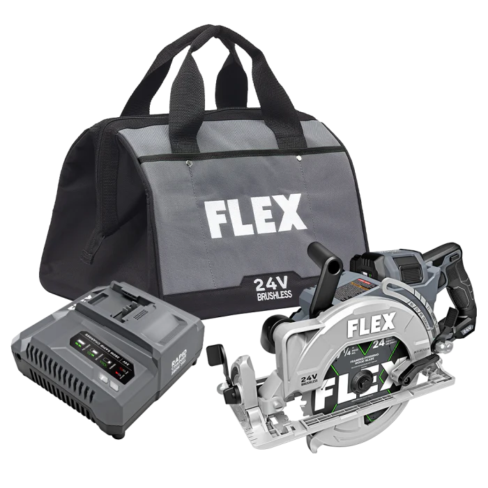 Flex FX2141R-1J 7-1/4 in 24 V Lithium-Ion Brushless Rear Handle Cordless Circular Saw Kit