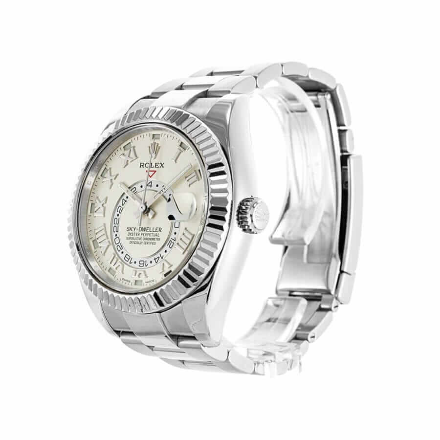 Rolex Sky-Dweller 326939 White Dial Oyster Replica - Elite Watch Atelier
