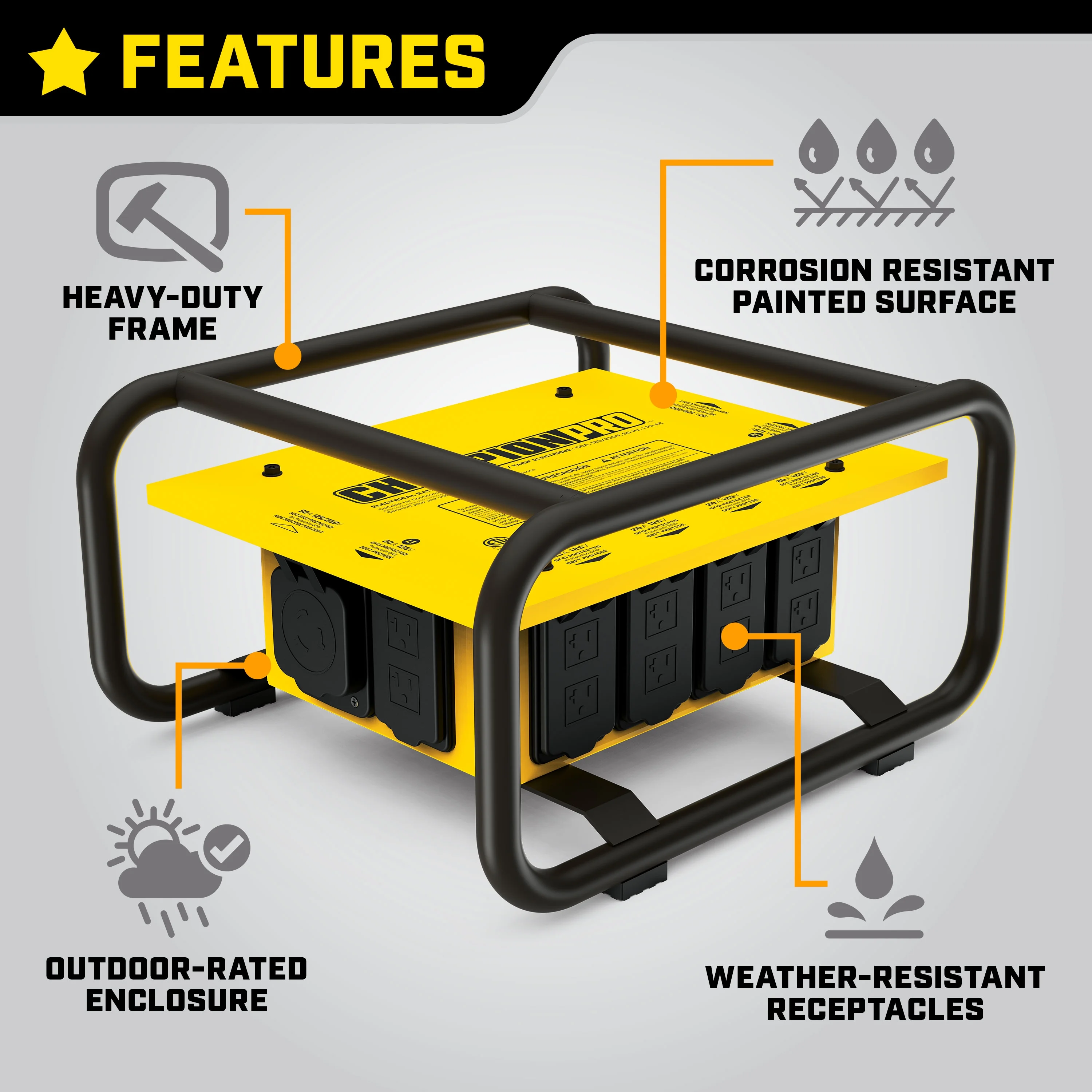 Champion Power Equipment Yellow 19.10