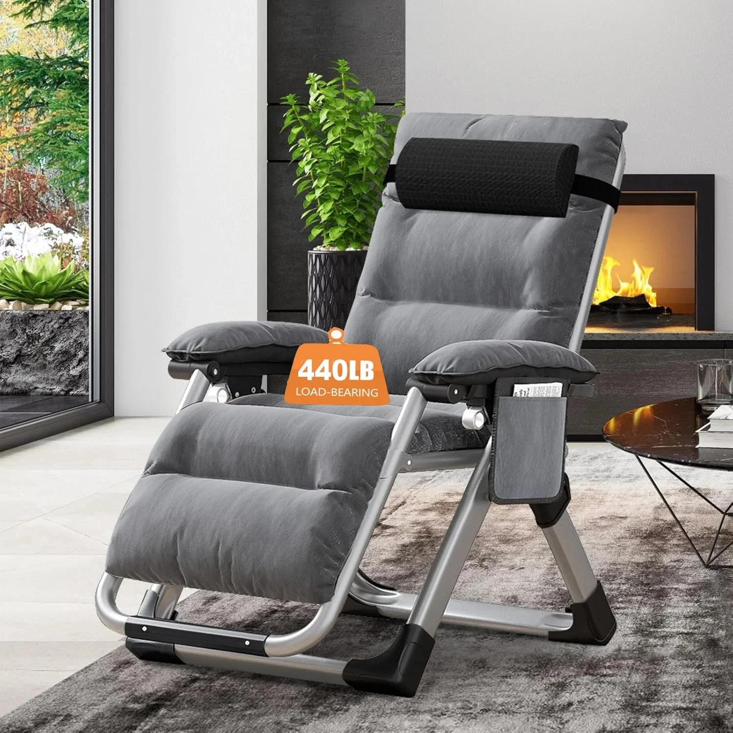 NAIZEA Zero Gravity Lawn Recliner Chairs, 2 Pack, Black - Image 47 NAIZEA Zero Gravity Lawn Recliner Chairs, 2 Pack, Black - Image 47