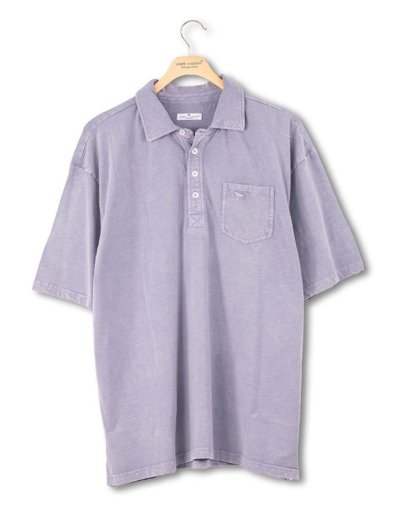 0126-MN-POLO-SEA-BLUEGRNT - Simply Southern Outlet