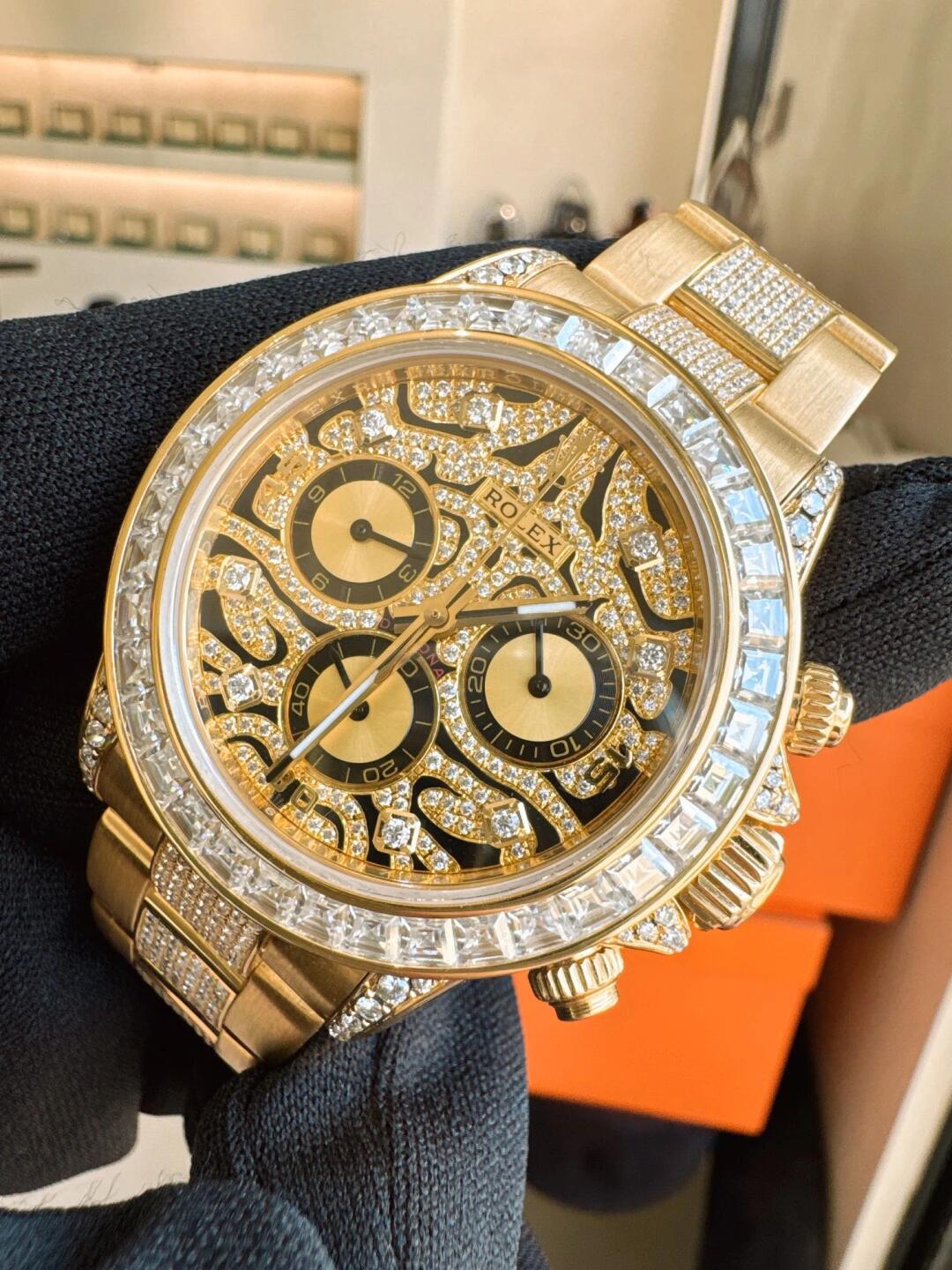 Rolex Daytona Eye of the Tiger Yellow Gold 116598TBR(1:1 replica) - Top club