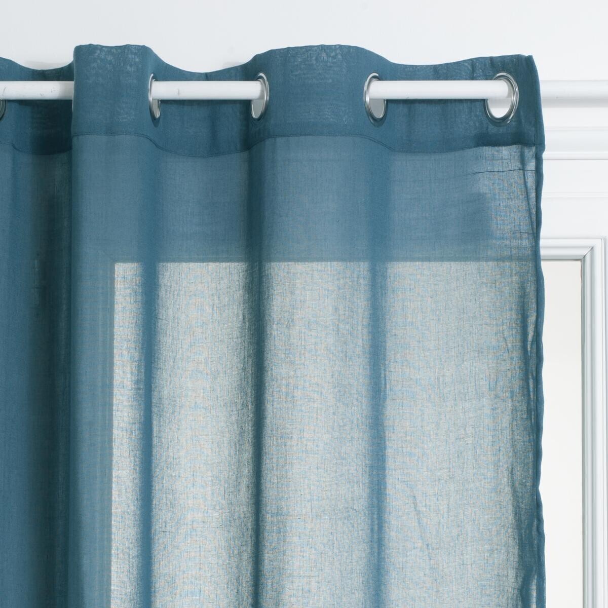 Sheer curtain "Ana" Storm blue, 140x240 cm