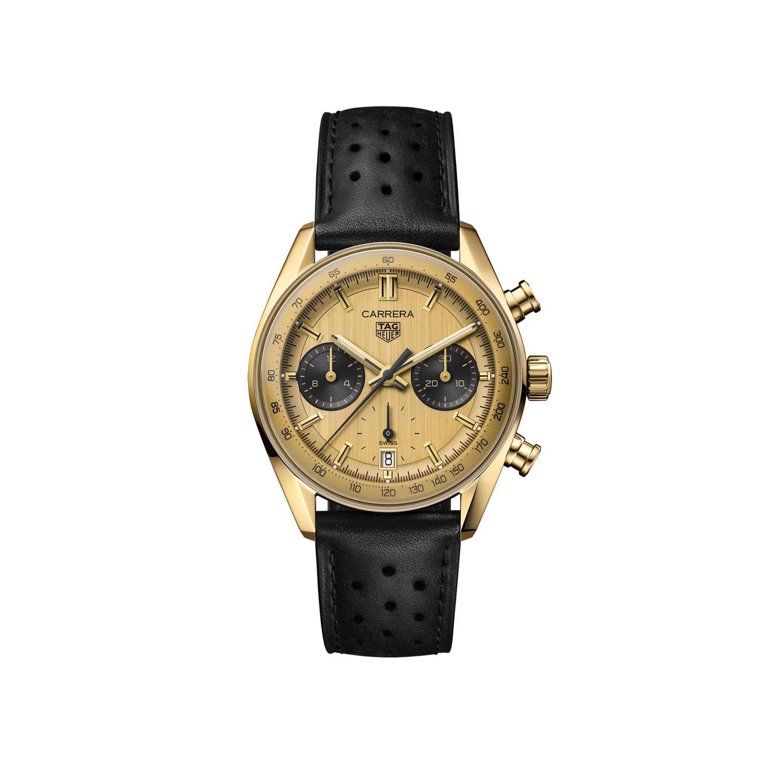 TAG Heuer Replica Watch Carrera Chronograph Automatic 39 mm Gold 3N(1:1 replica) - Top club