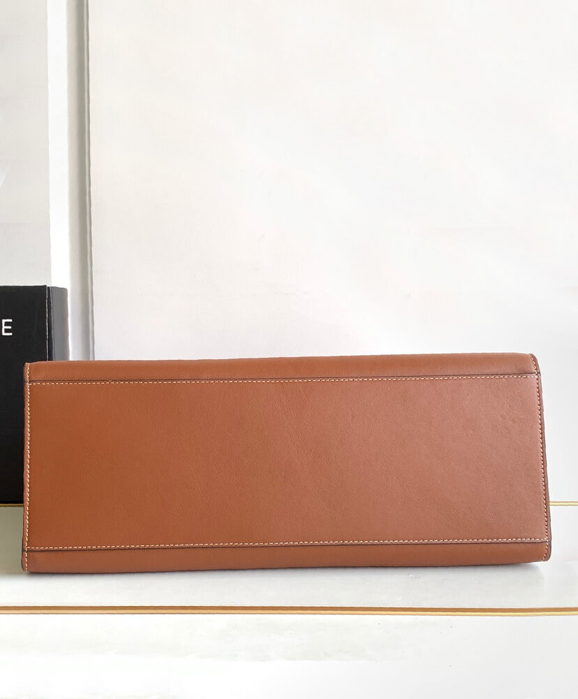 Celine Cabas 16 In Smooth Calfskin Coffee1:1High-quality replica