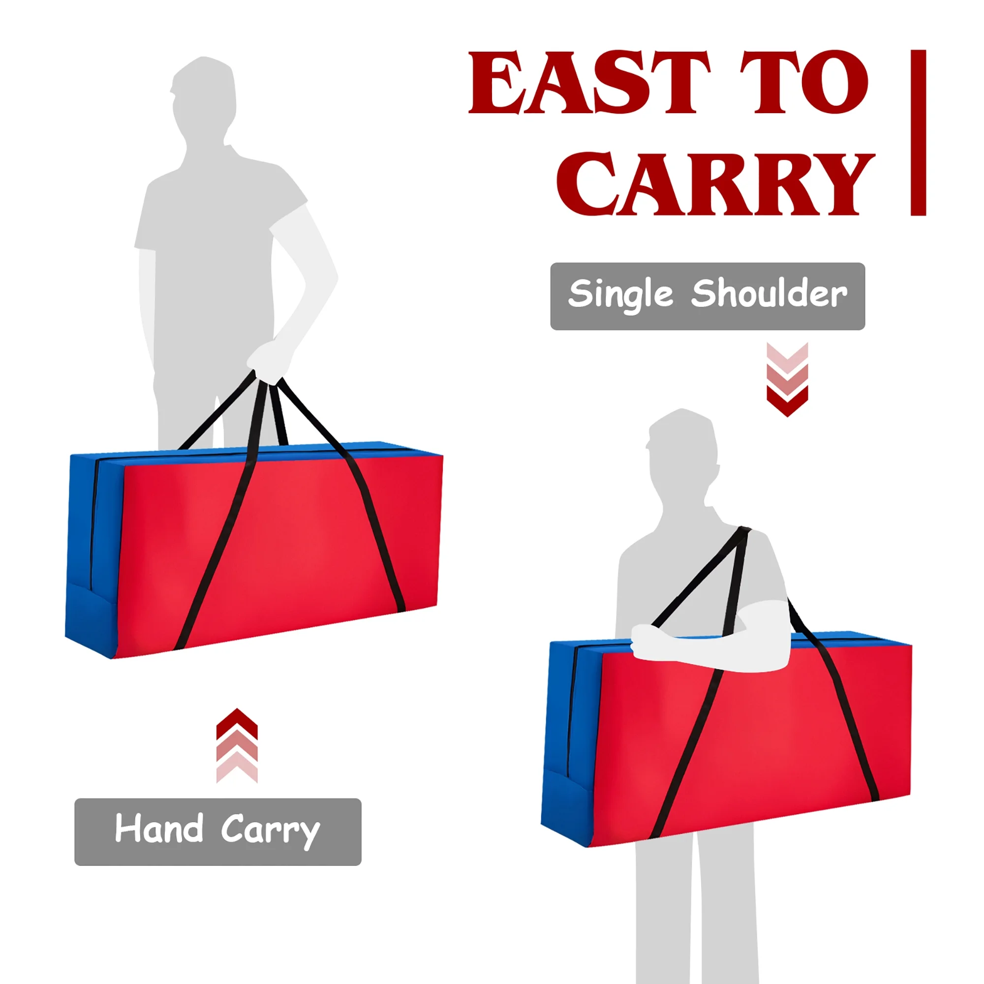 Costway Giant 4 in A Row Jumbo 4-to-Score Game Set W/Storage Carrying Bag for Kids Adult - Image 33