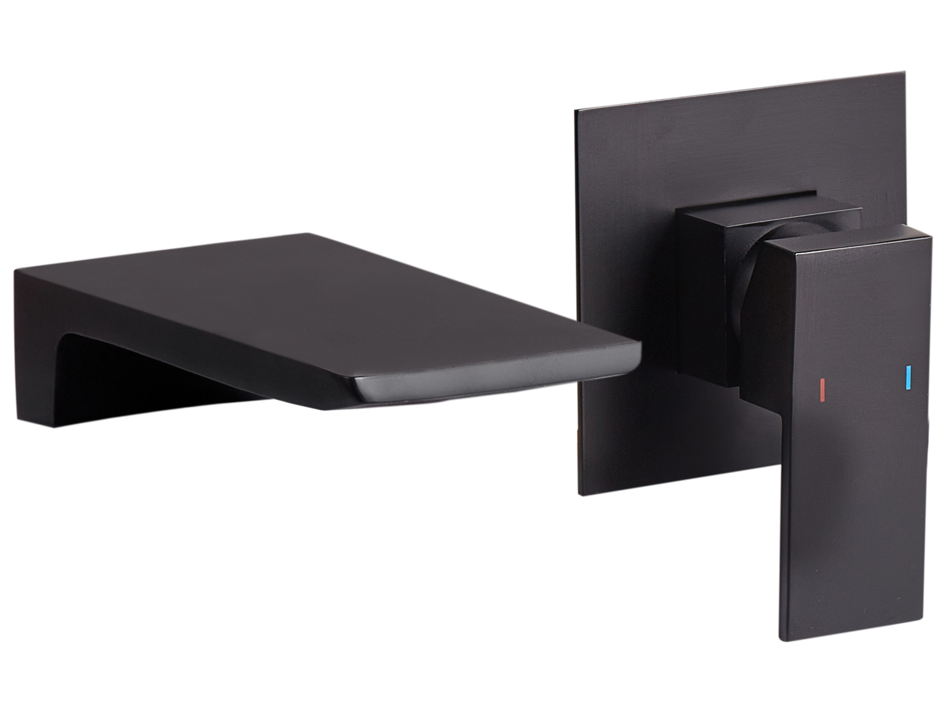 Wall Mounted Basin Mixer Tap KARUAY Brass Black