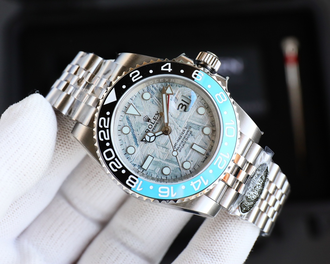 Rolex GMT Masterll Greenwich Materoite Semi Swiss ETA Automatic Watch(1:1 replica) - Top club