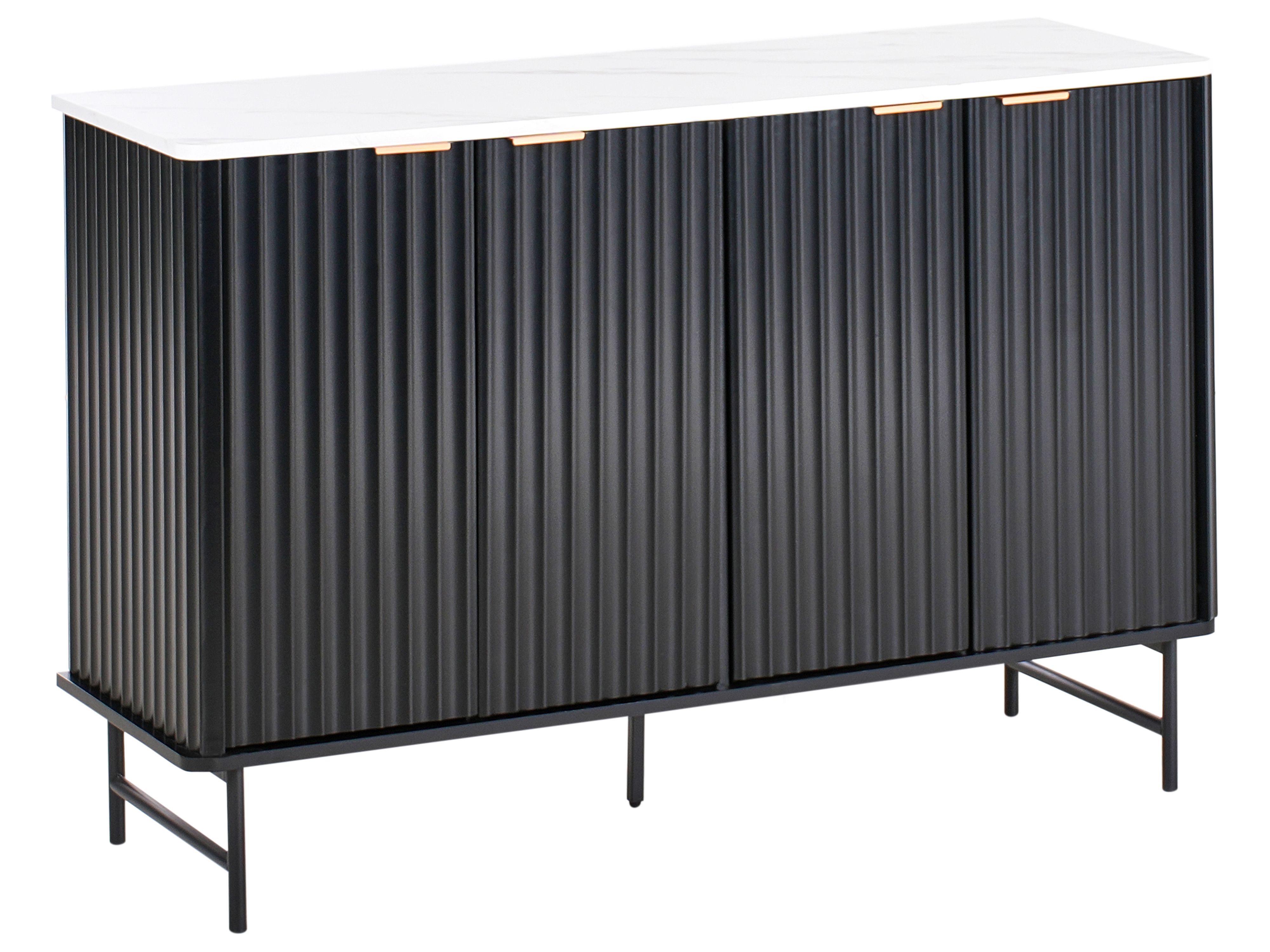Cabinet GLASTONBURY Marble/ Black