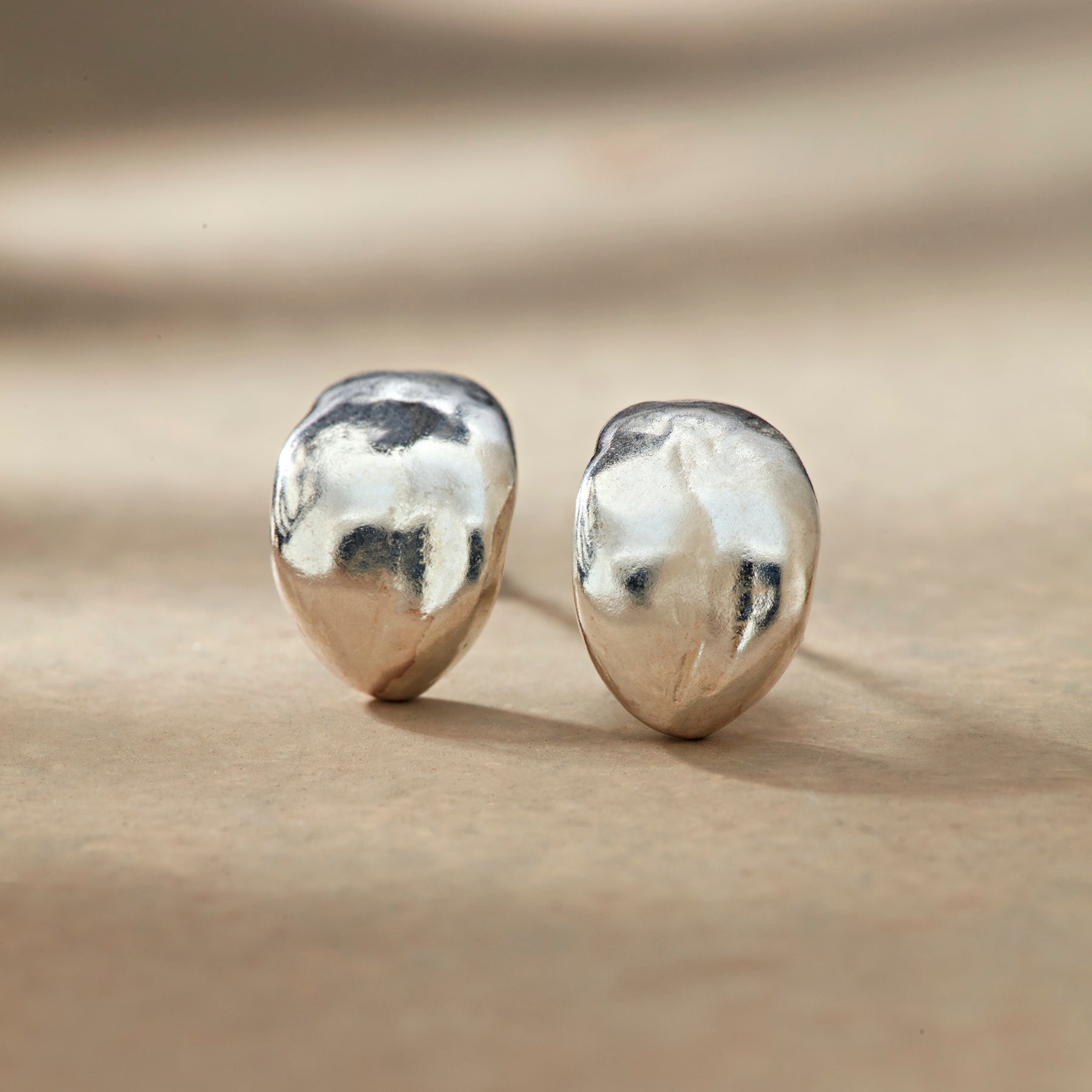 Dimpled Demi Hoops - Sundance Clothing