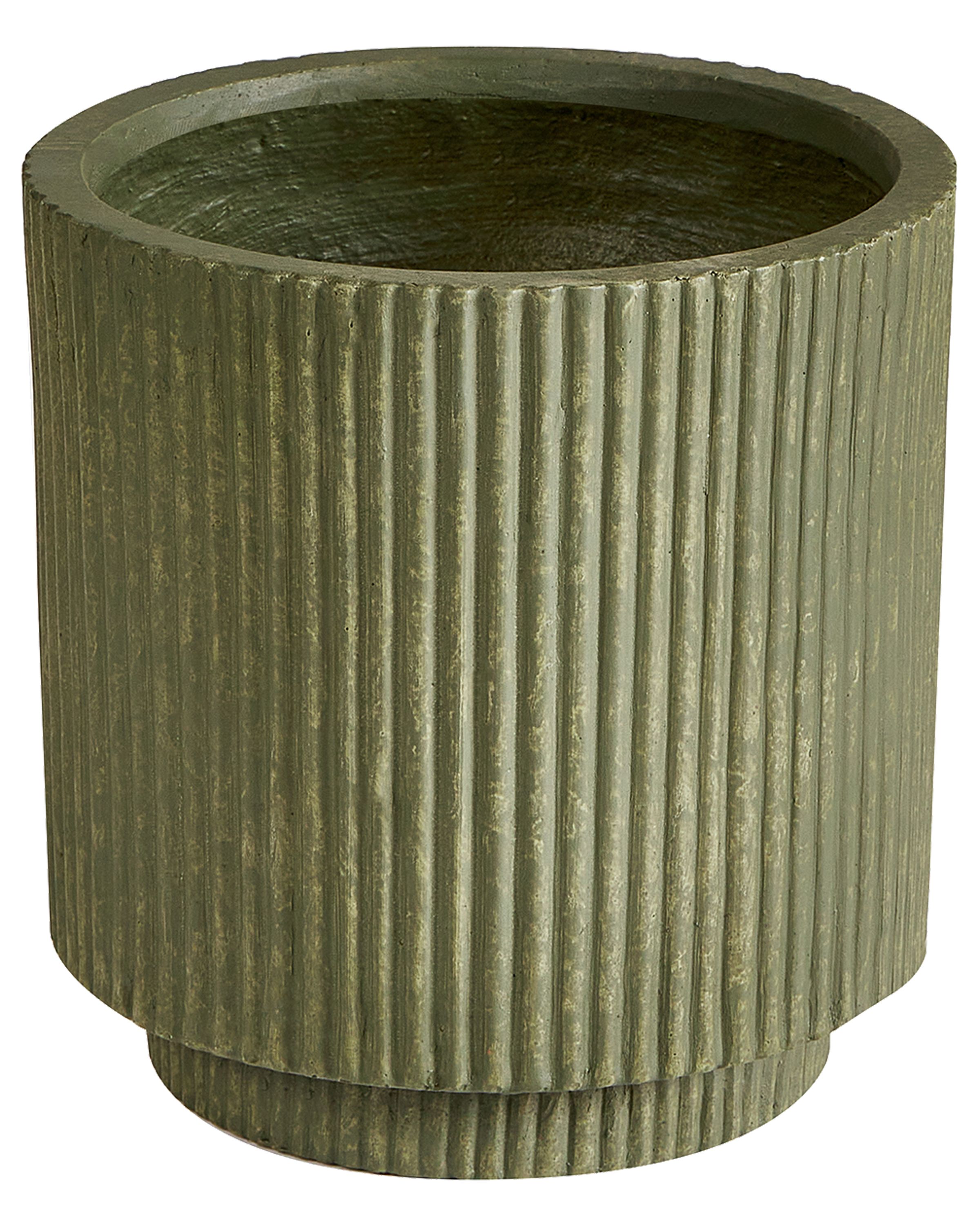 Plant Pot DARIA 24 cm Olive Green