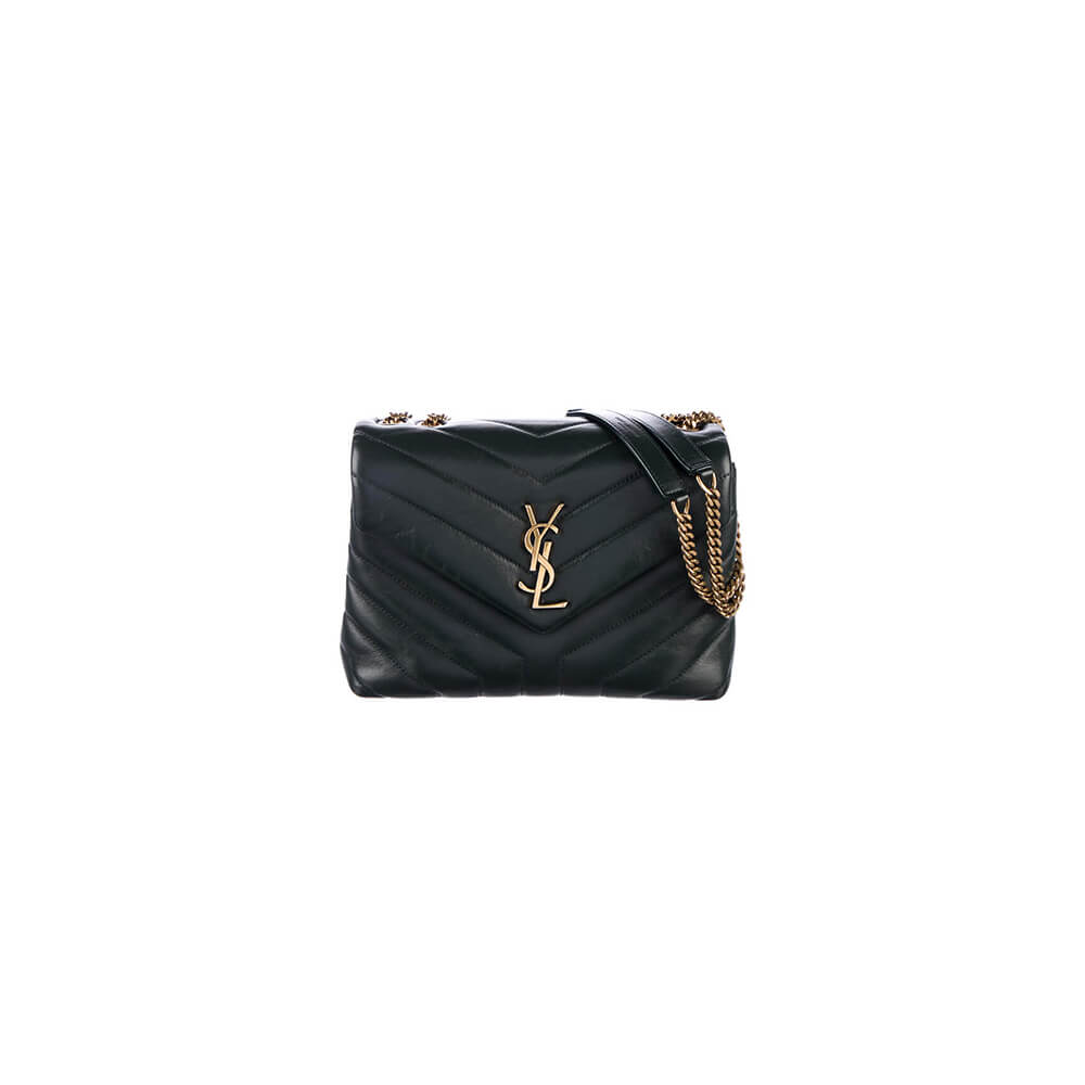 YSL Loulou Small Chain Bag in Black Leather Gold Hardware1:1High-quality replica