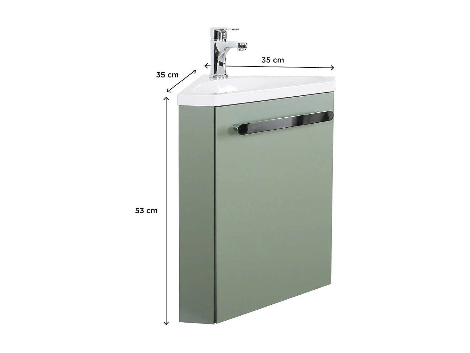 Meuble lave-mains d'angle SKINO